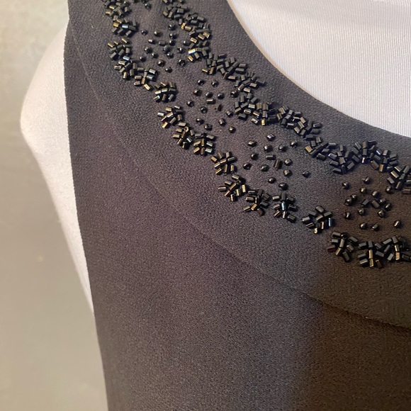 Vintage APPRAISAL Black Beaded Top - Picture 5 of 16